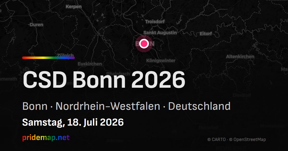 CSD Bonn 2026 — Bonn, Germany