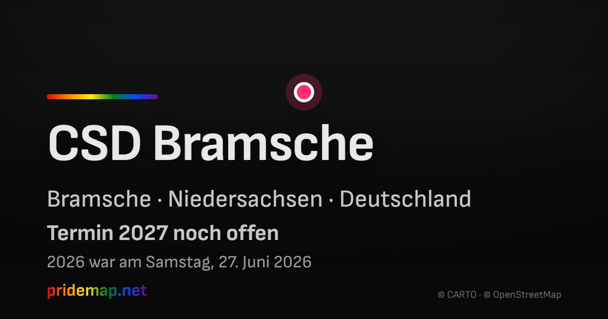 CSD Bramsche — Bramsche, Deutschland