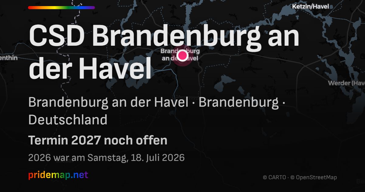 CSD Brandenburg an der Havel — Brandenburg an der Havel, Deutschland