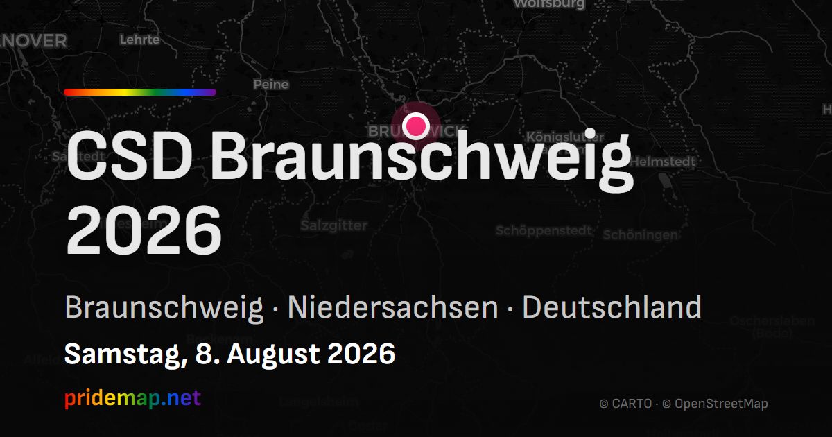CSD Braunschweig 2026 — Braunschweig, Deutschland