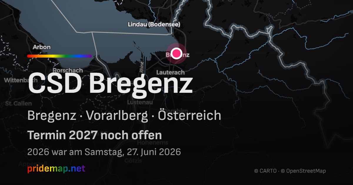 CSD Bregenz — Bregenz, Österreich