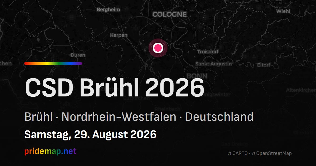 CSD Brühl 2026 — Brühl, Germany