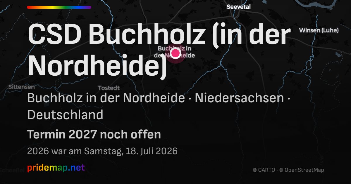 CSD Buchholz (in der Nordheide) — Buchholz in der Nordheide, Deutschland