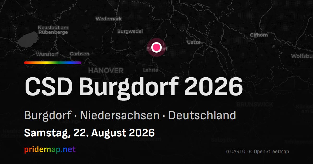 CSD Burgdorf 2026 — Burgdorf, Deutschland