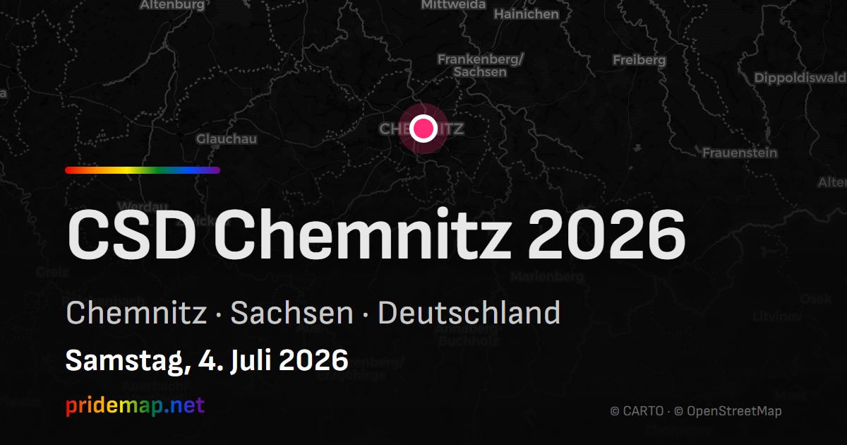 CSD Chemnitz 2026 — Chemnitz, Deutschland