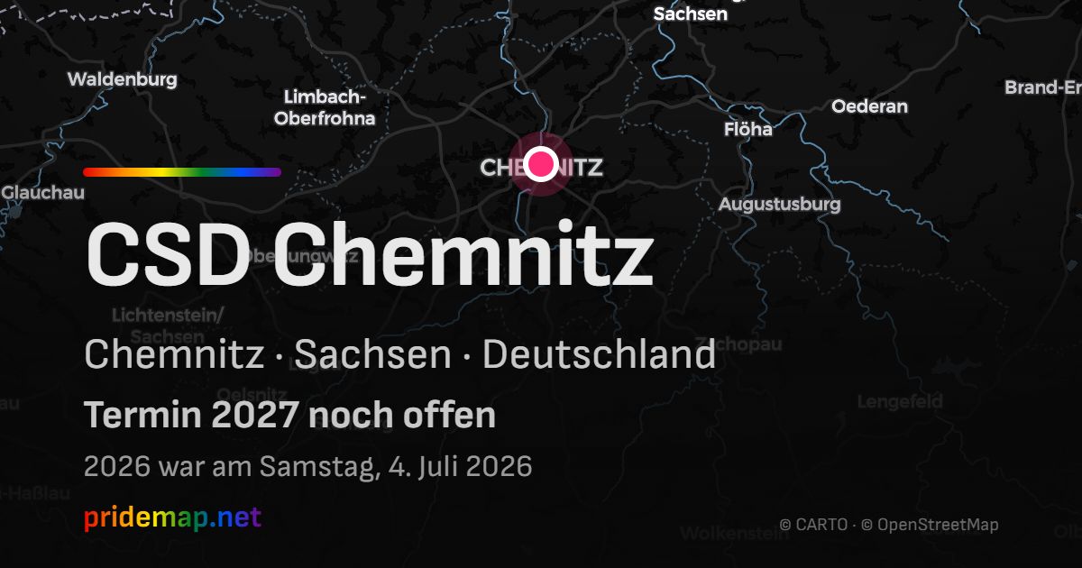CSD Chemnitz — Chemnitz, Deutschland