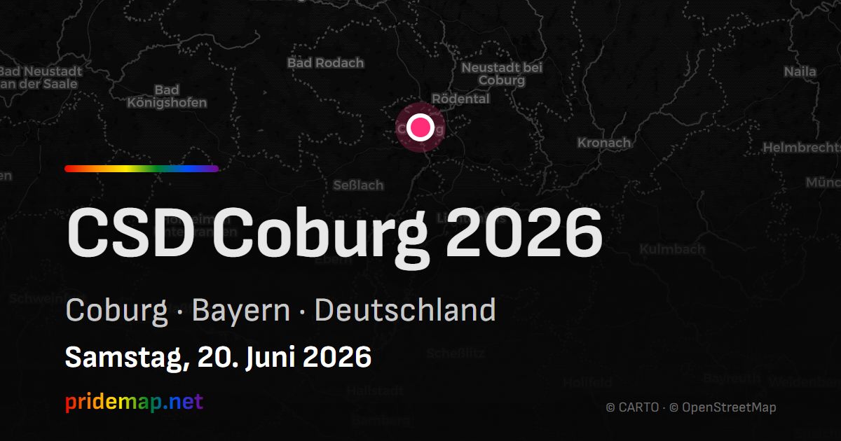 CSD Coburg 2026 — Coburg, Deutschland