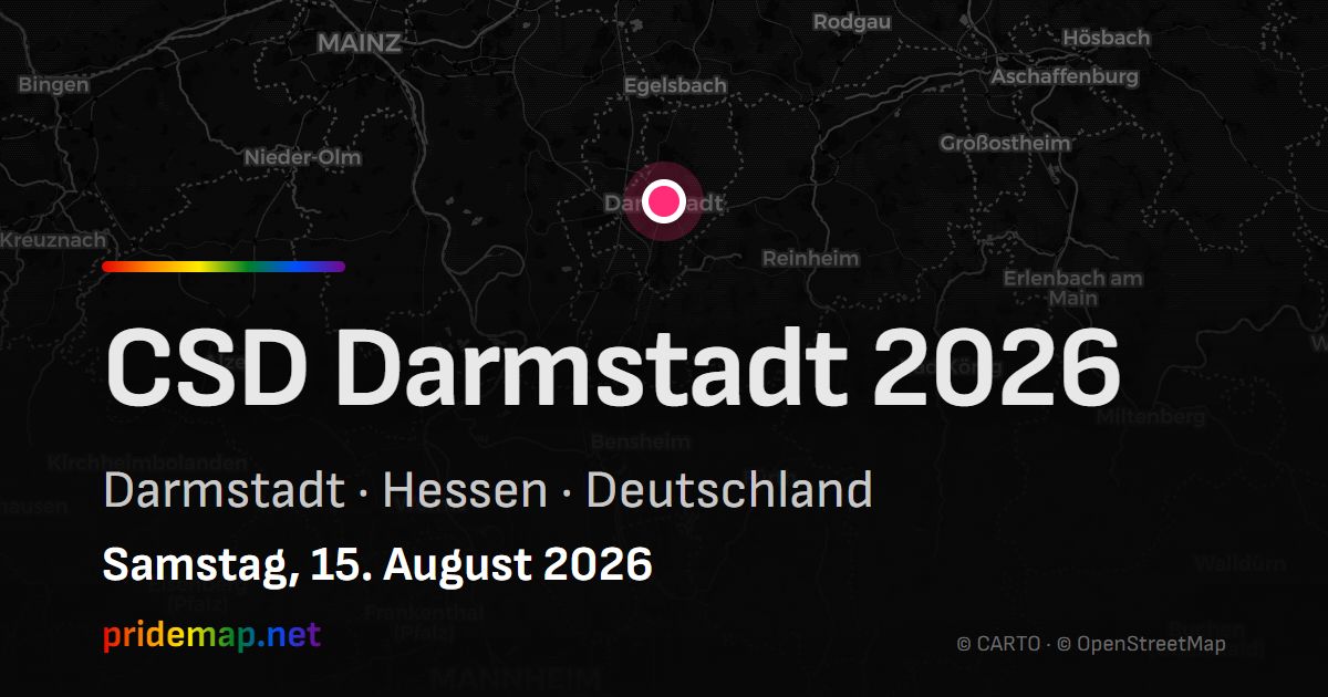 CSD Darmstadt 2026 — Darmstadt, Deutschland