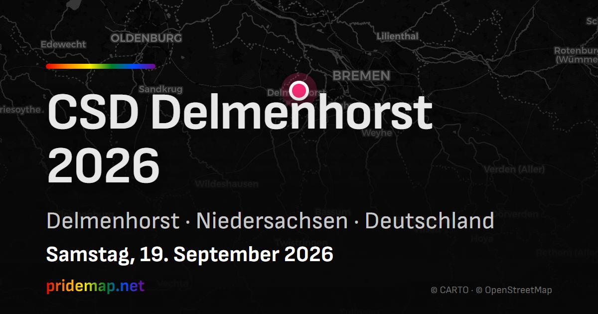 CSD Delmenhorst 2026 — Delmenhorst, Deutschland