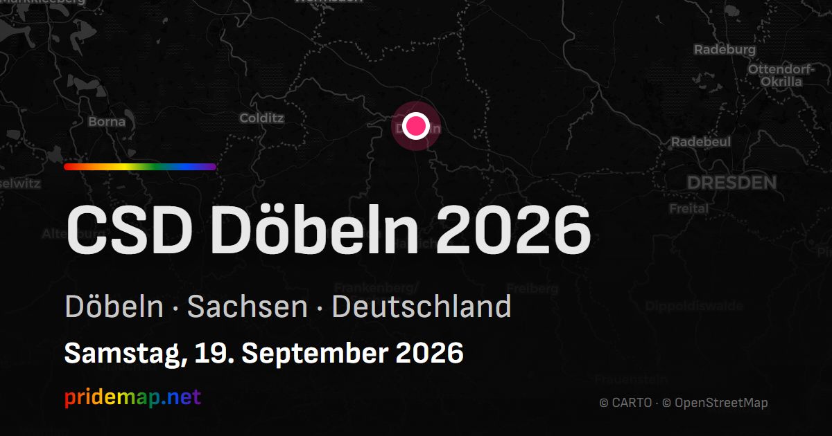 CSD Döbeln 2026 — Döbeln, Deutschland