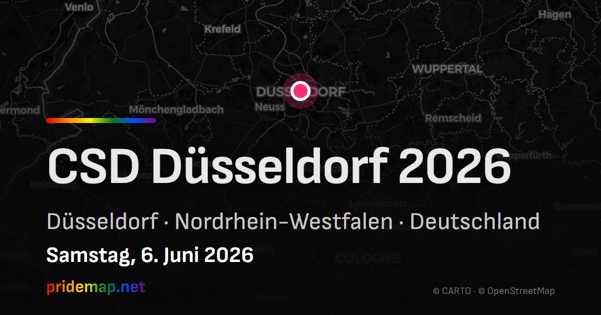 CSD Düsseldorf 2026 — Düsseldorf, Deutschland