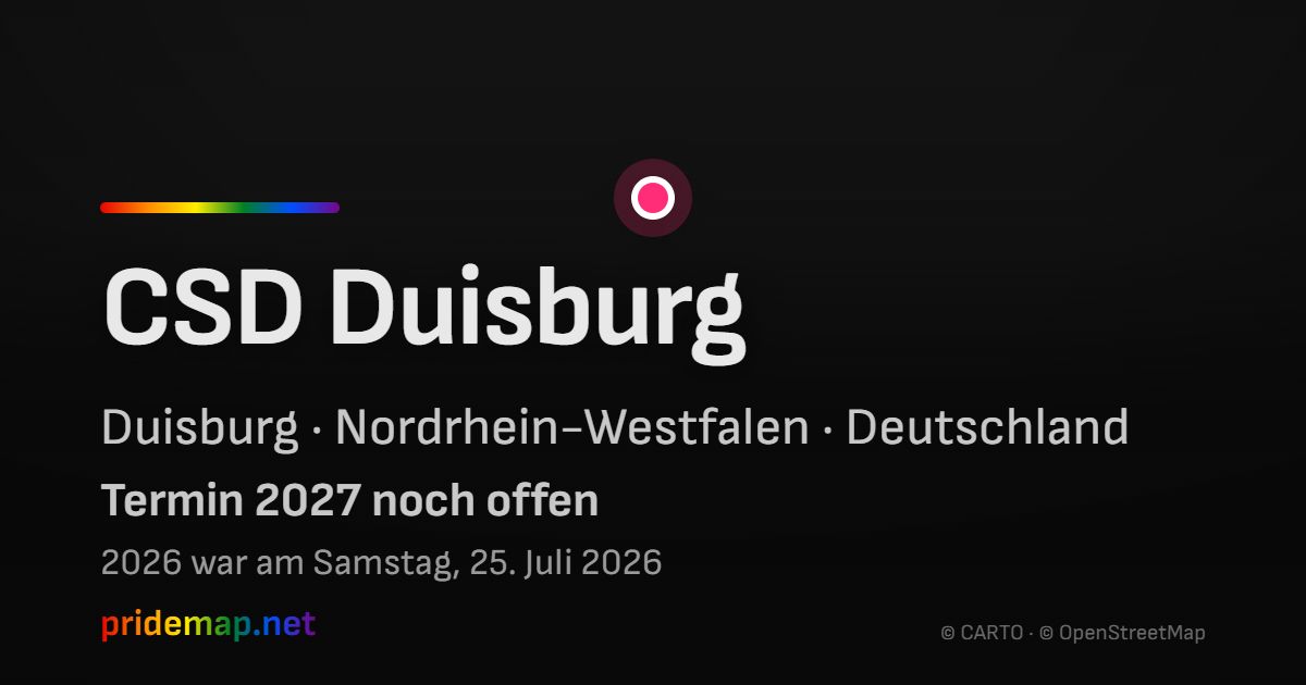 CSD Duisburg — Duisburg, Deutschland