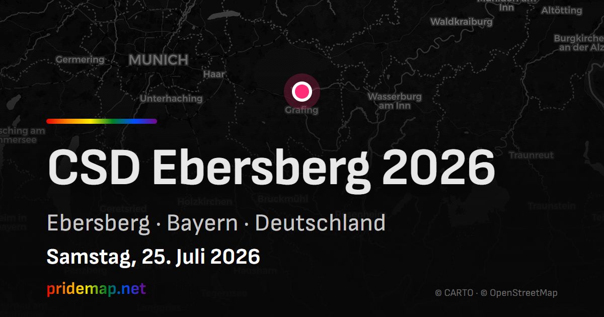 CSD Ebersberg 2026 — Ebersberg, Deutschland