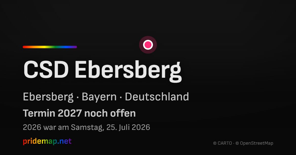 CSD Ebersberg — Ebersberg, Deutschland