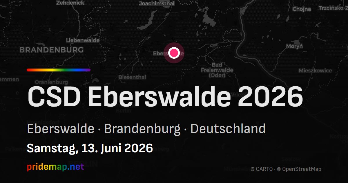 CSD Eberswalde 2026 — Eberswalde, Deutschland