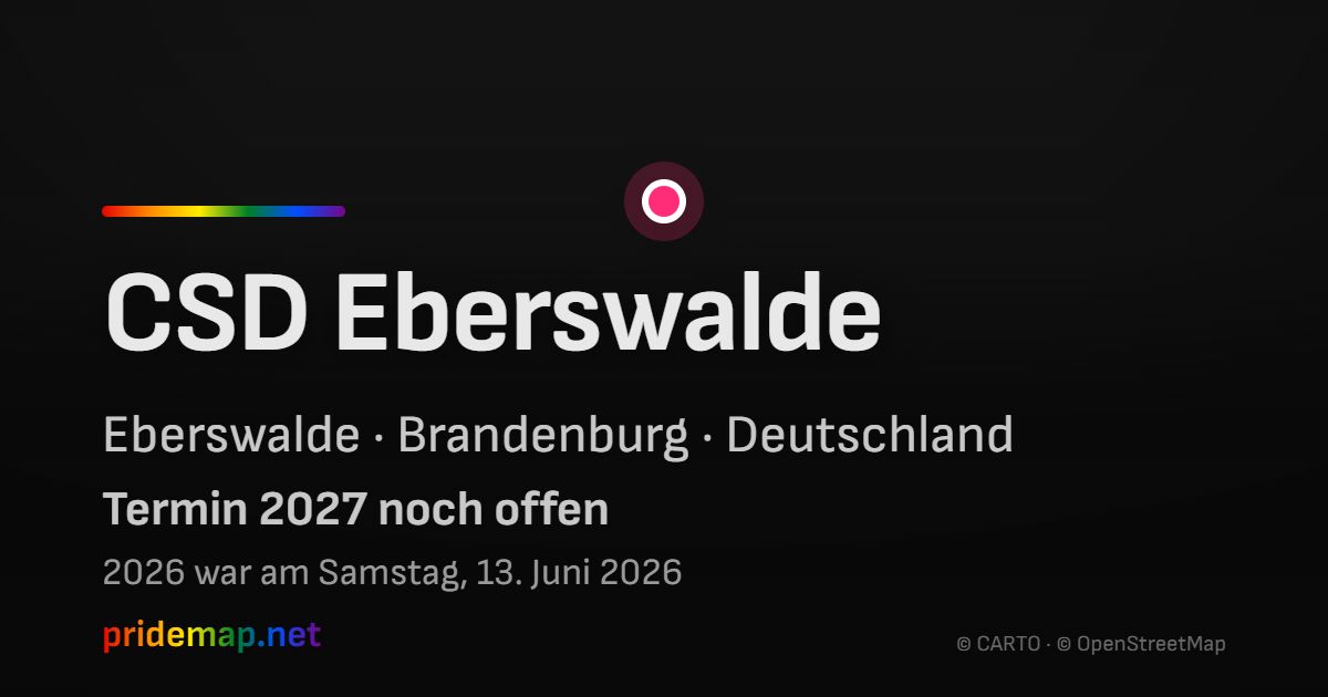 CSD Eberswalde — Eberswalde, Deutschland