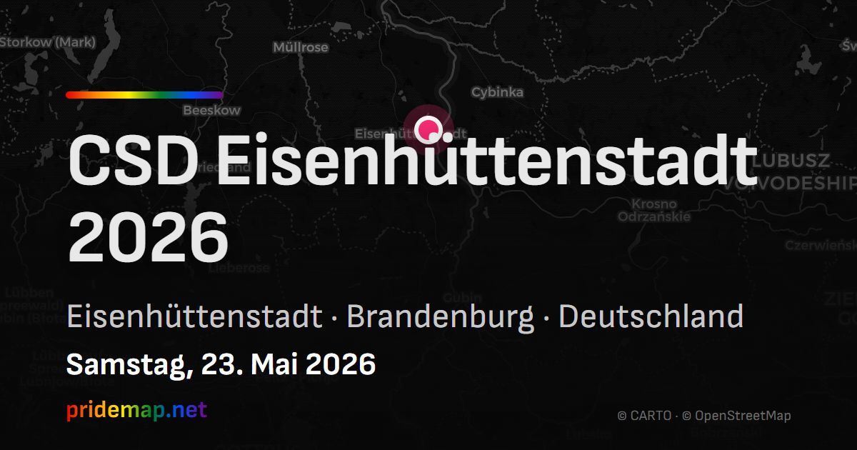CSD Eisenhüttenstadt 2026 — Eisenhüttenstadt, Germany