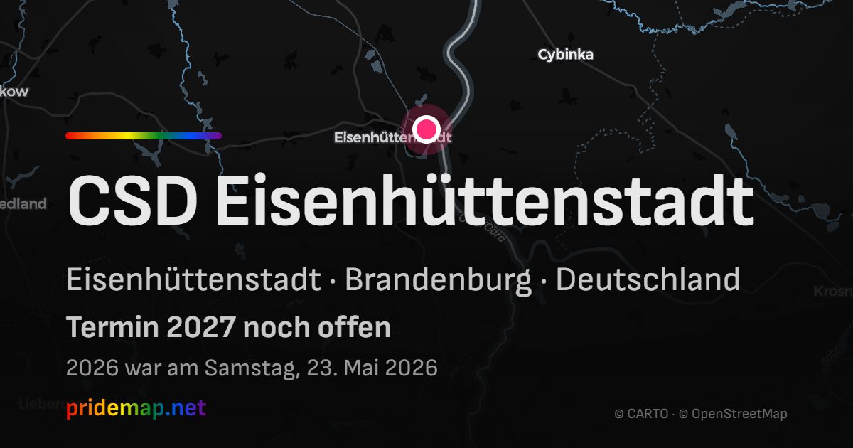 CSD Eisenhüttenstadt — Eisenhüttenstadt, Deutschland