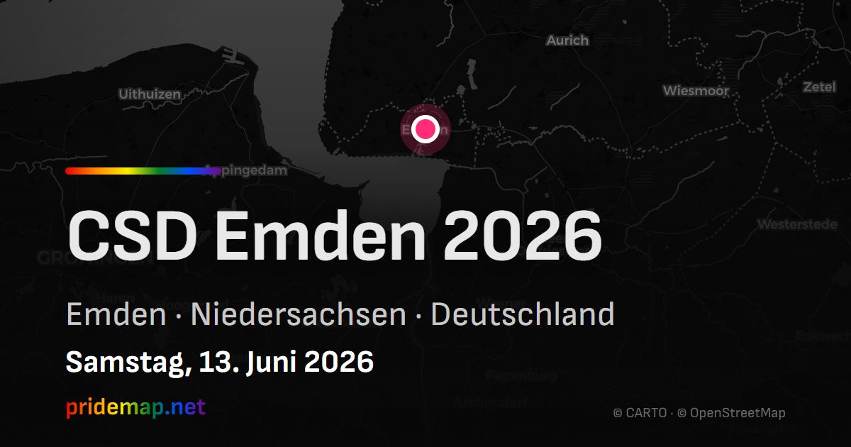CSD Emden 2026 — Emden, Deutschland