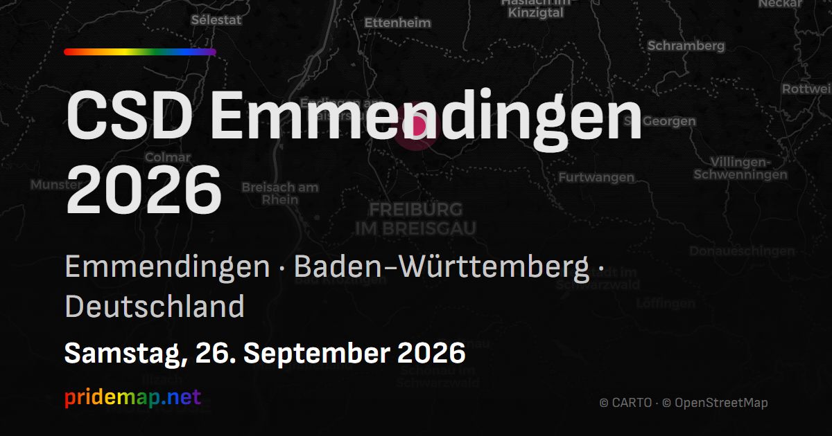 CSD Emmendingen 2026 — Emmendingen, Deutschland