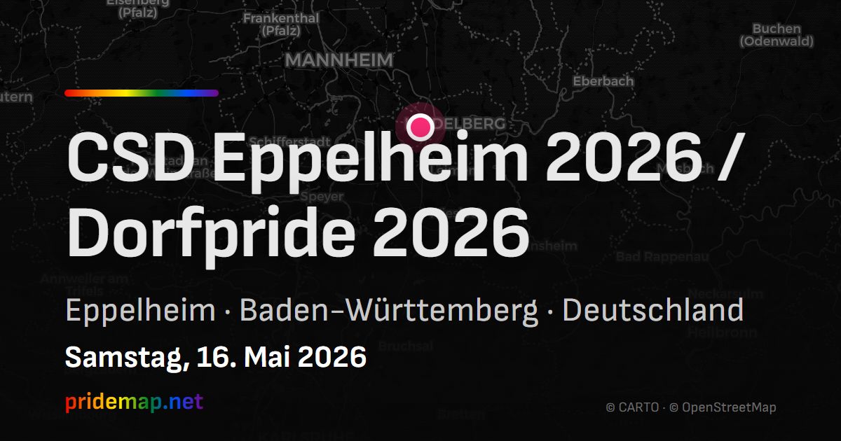 CSD Eppelheim 2026 / Dorfpride 2026 — Eppelheim, Germany