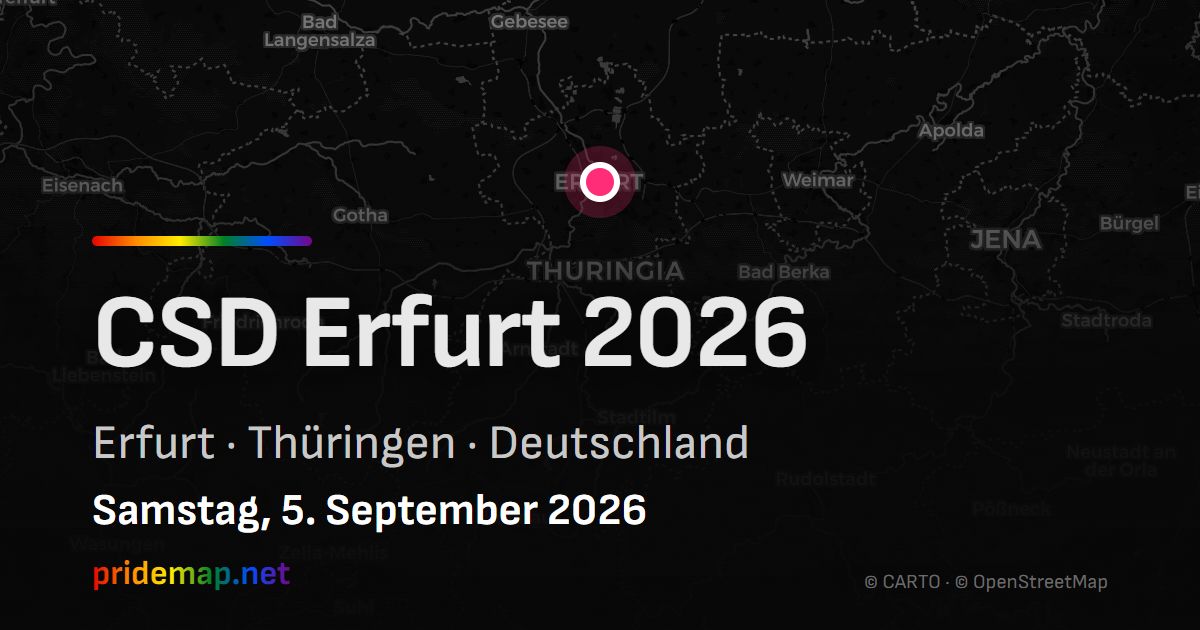 CSD Erfurt 2026 — Erfurt, Deutschland