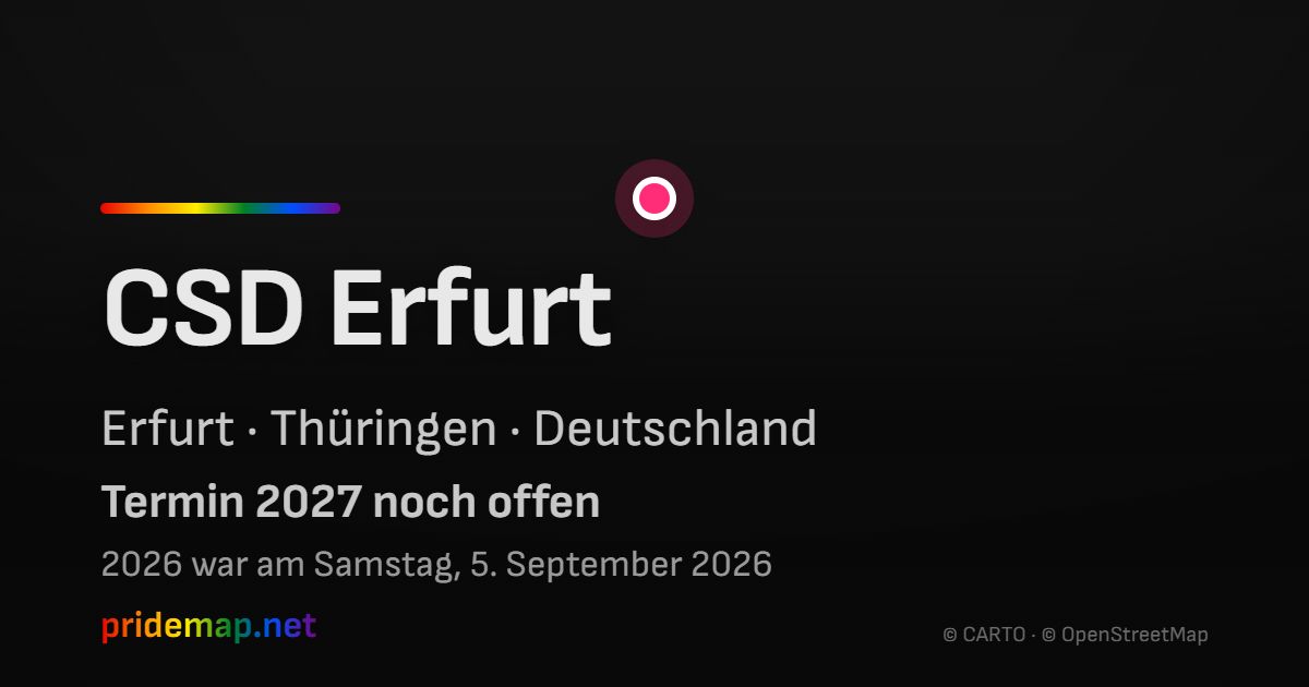 CSD Erfurt — Erfurt, Deutschland
