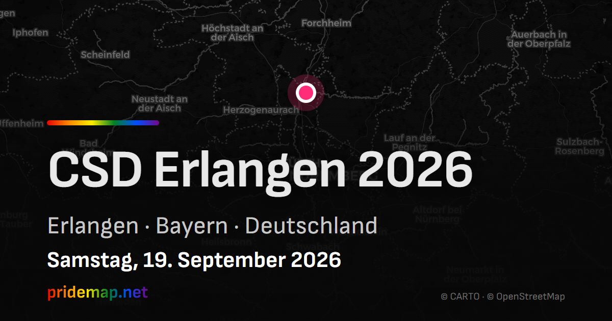 CSD Erlangen 2026 — Erlangen, Deutschland