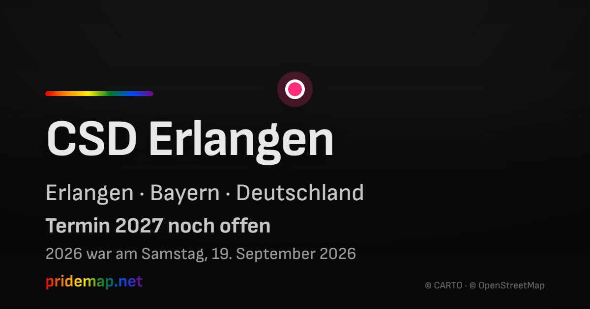 CSD Erlangen — Erlangen, Deutschland