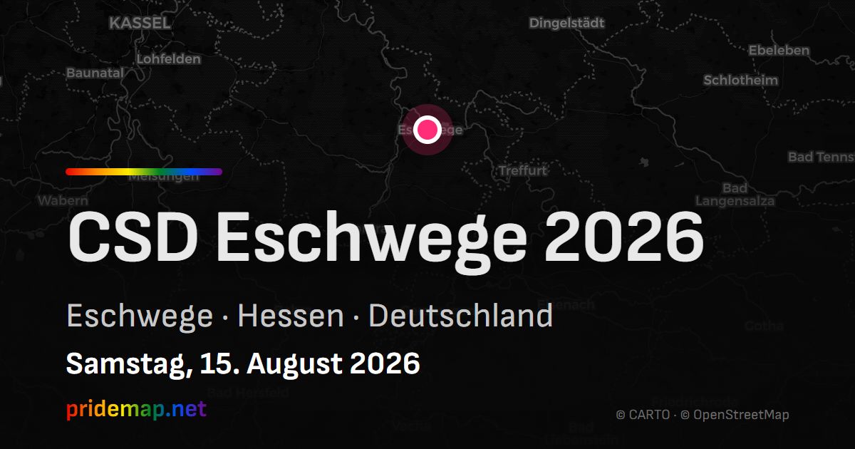 CSD Eschwege 2026 — Eschwege, Deutschland