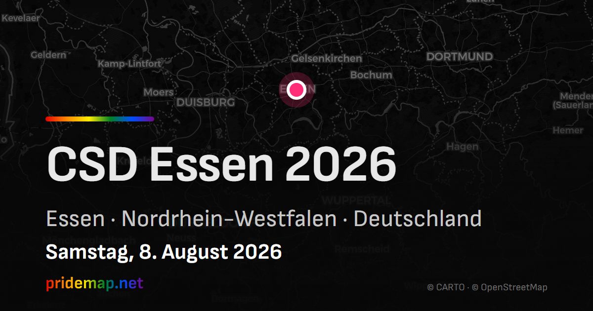 CSD Essen 2026 — Essen, Deutschland