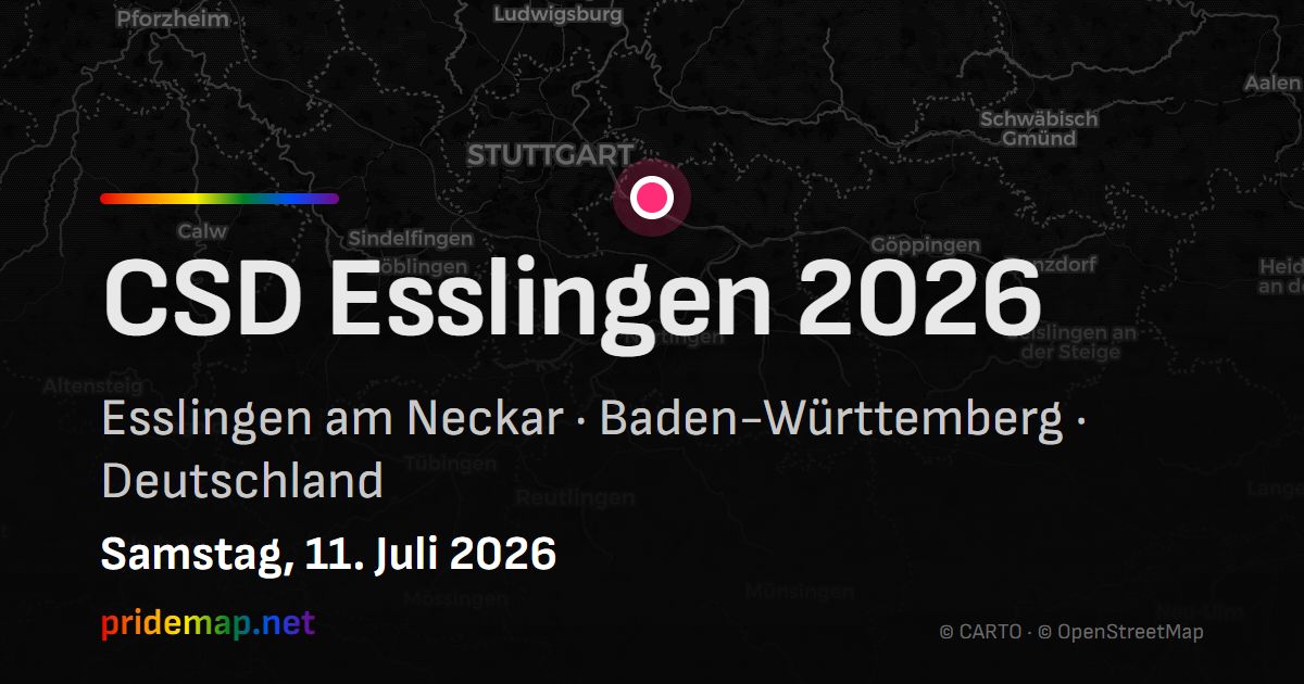 CSD Esslingen 2026 — Esslingen am Neckar, Deutschland