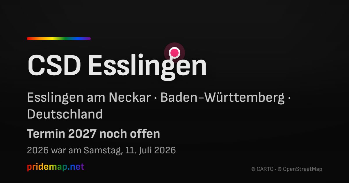 CSD Esslingen — Esslingen am Neckar, Deutschland