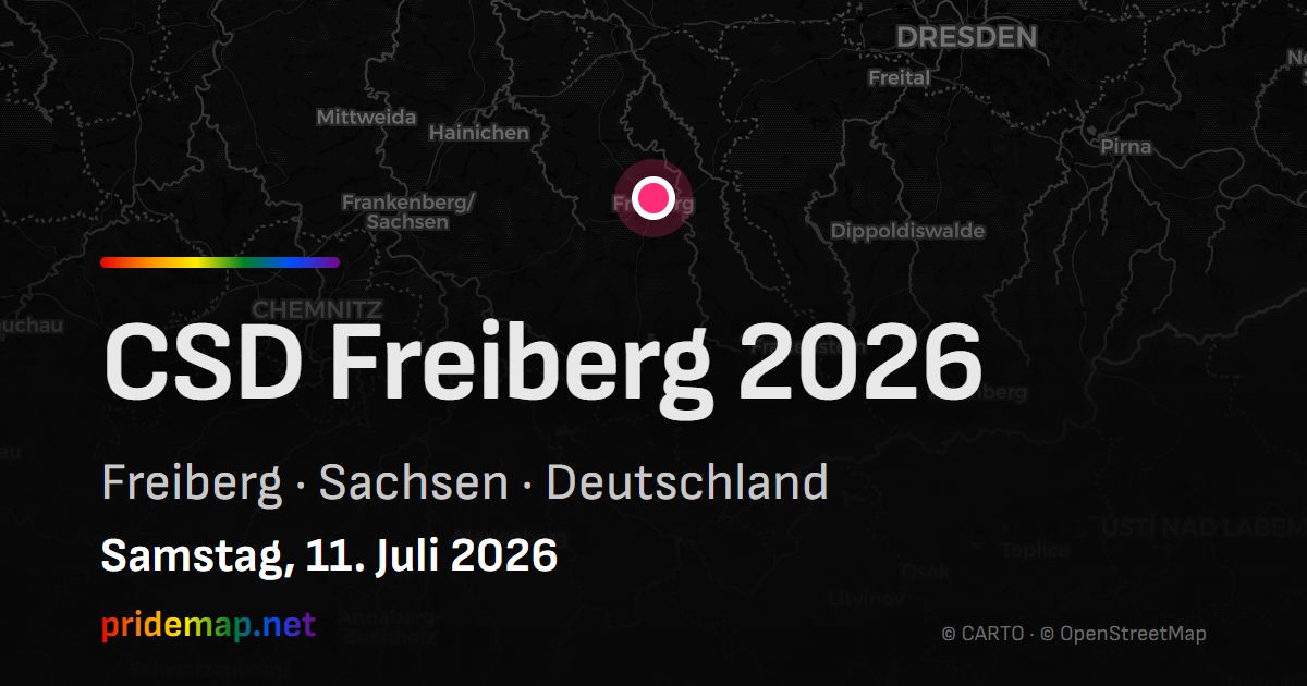 CSD Freiberg 2026 — Freiberg, Deutschland