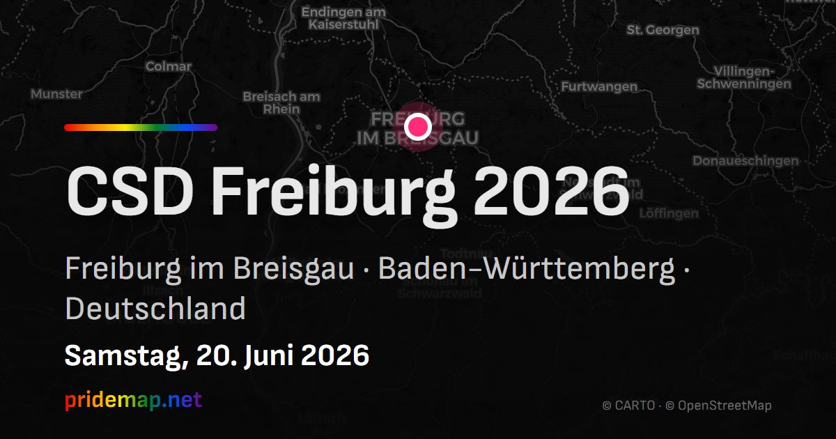 CSD Freiburg 2026 — Freiburg im Breisgau, Deutschland