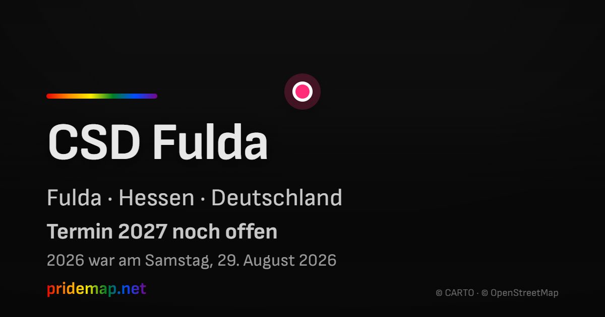 CSD Fulda — Fulda, Deutschland