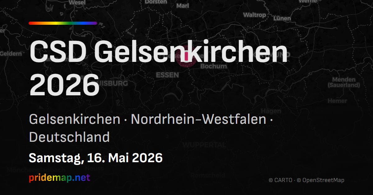 CSD Gelsenkirchen 2026 — Gelsenkirchen, Deutschland