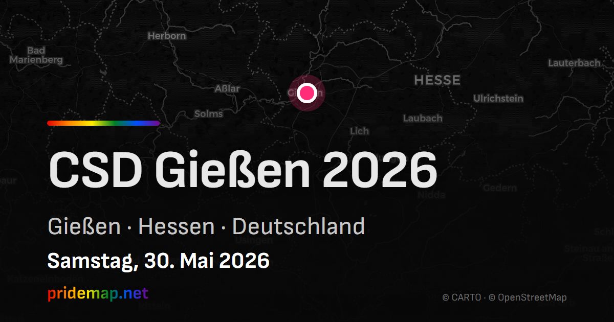 CSD Gießen 2026 — Gießen, Deutschland