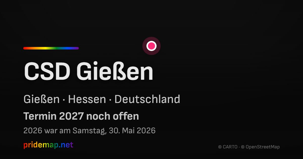 CSD Gießen — Gießen, Deutschland