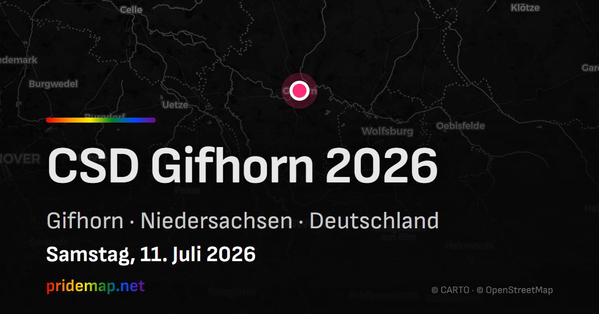 CSD Gifhorn 2026 — Gifhorn, Deutschland