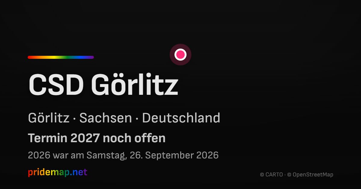 CSD Görlitz — Görlitz, Deutschland