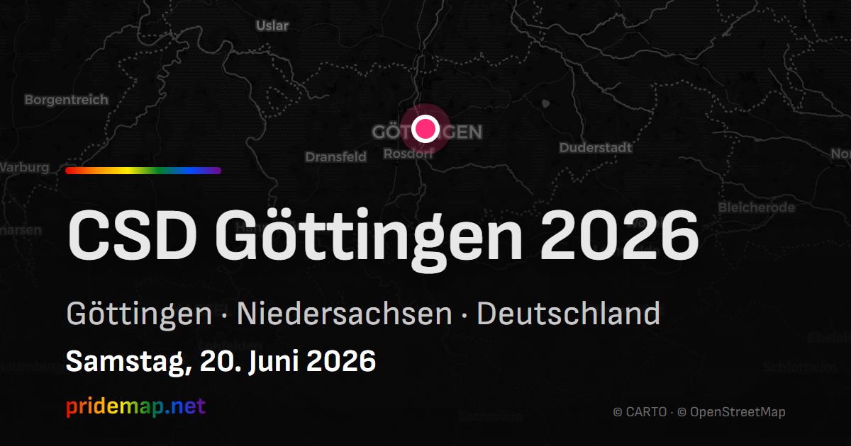 CSD Göttingen 2026 — Göttingen, Deutschland