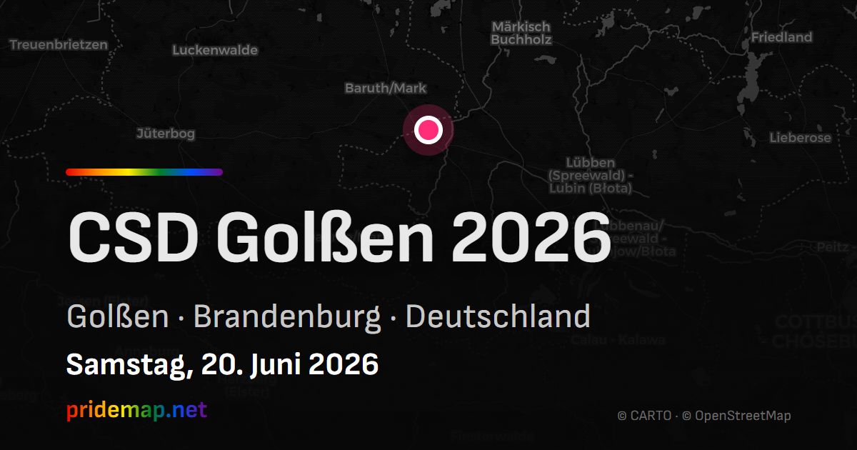 CSD Golßen 2026 — Golßen, Deutschland