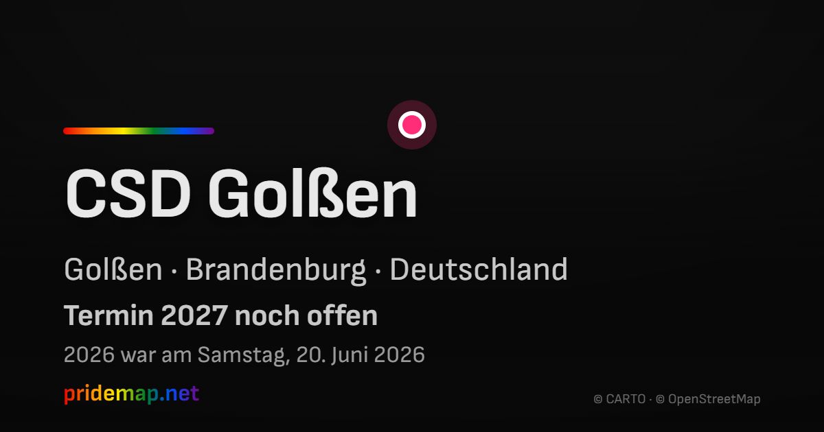 CSD Golßen — Golßen, Deutschland