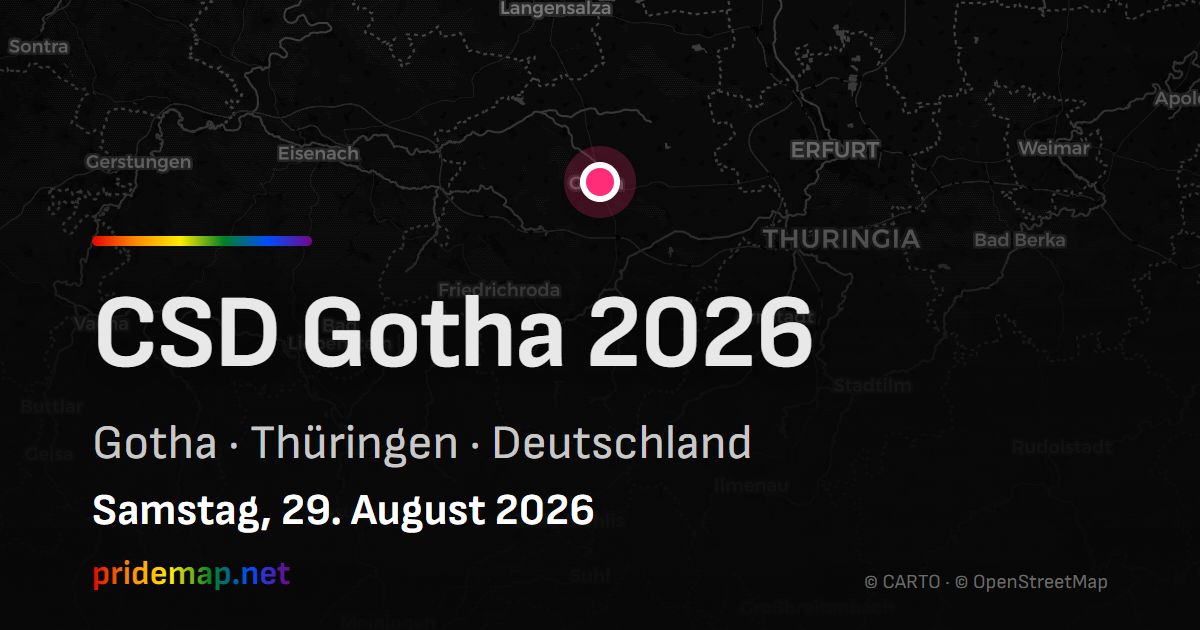 CSD Gotha 2026 — Gotha, Deutschland