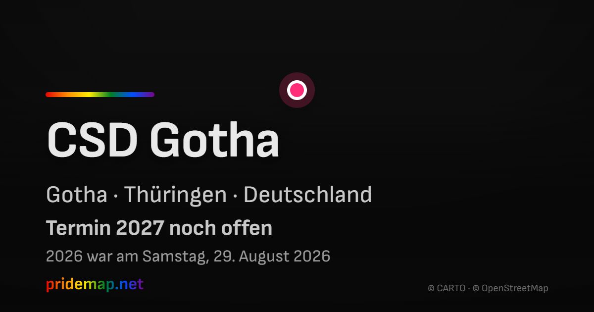 CSD Gotha — Gotha, Deutschland