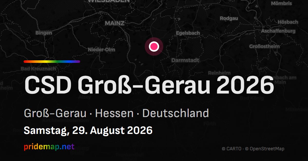 CSD Groß-Gerau 2026 — Groß-Gerau, Deutschland