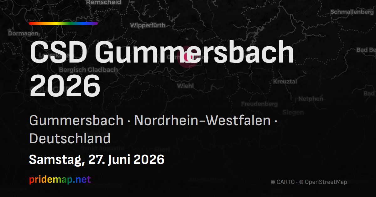 CSD Gummersbach 2026 — Gummersbach, Deutschland