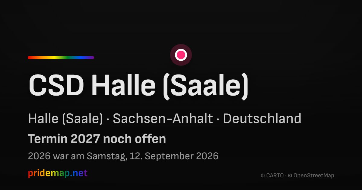 CSD Halle (Saale) — Halle (Saale), Deutschland