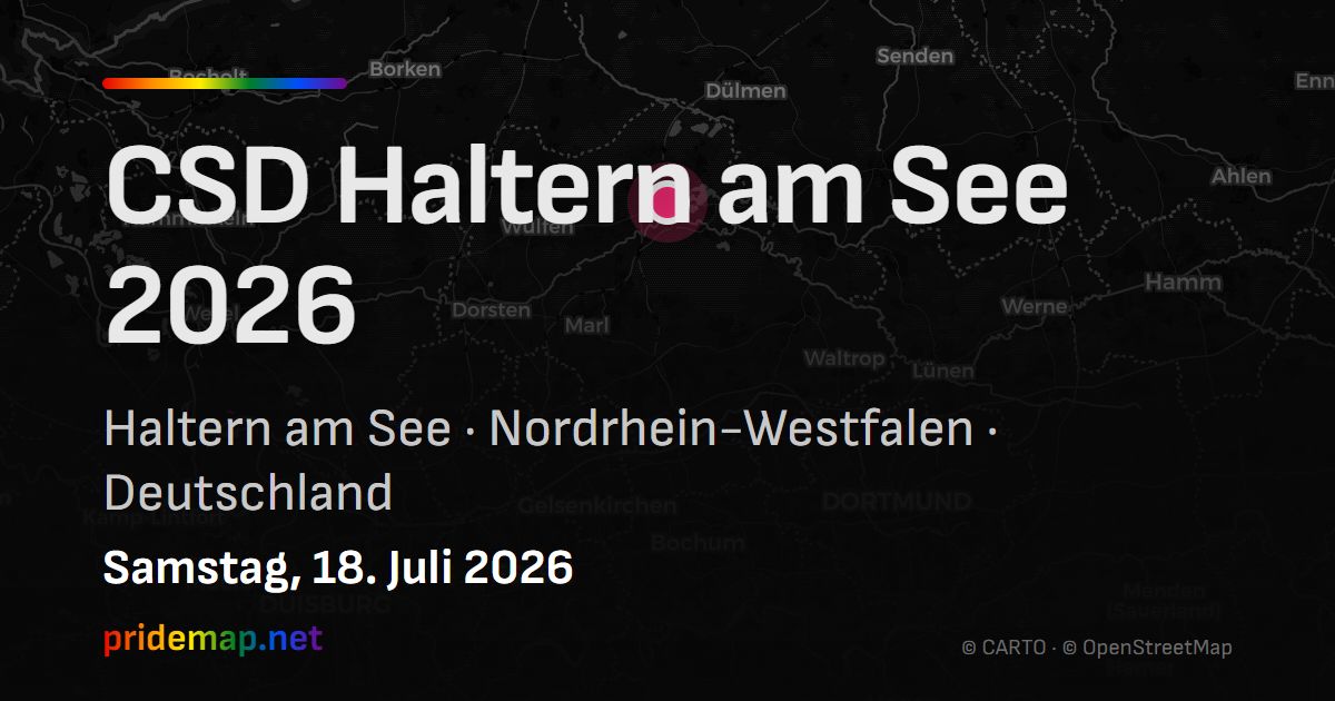 CSD Haltern am See 2026 — Haltern am See, Deutschland